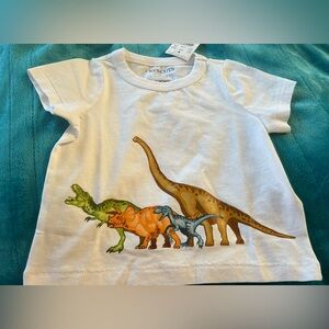 J Crew Crewcuts Shirt Size 6-12 Mos NEW Dinosaur Design